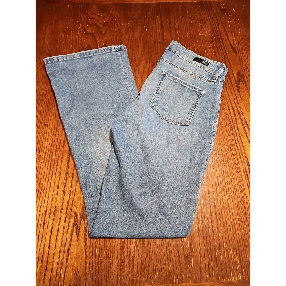 Kut From The Kloth Jeans Women 10 Ana High‎ Rise Ab Fab Flare Distressed (A647)
